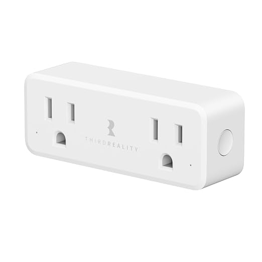 41nbp7xXoaL._SX522_.jpg THIRDREALITY Smart Dual Plug, Zigbee 2-in-1 Smart Outlet with Independent Control and Power Monitoring, Zigbee Repeater, Compatible with Home Assistant(ZHA/Z2M), SmartThings, Homey - Image 1