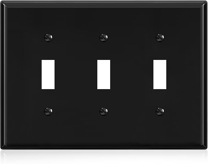 51SuYGZDWL._AC_SX679_.jpg ELEGRP 3-Gang Toggle Switch Wall Plates, Mid-Size 4.88 - Image 1