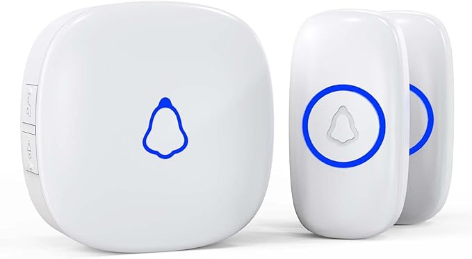 51qqF35akjL._AC_SX679_.jpg SECRUI Wireless Doorbell, Waterproof Door Bell Ringer Wireless 1000ft Range, 2 Remote Buttons Different Tones, 58 Chimes 5 Volume Levels LED Flash, Door Bells & Chimes for Home/Classroom/Office - Image 1