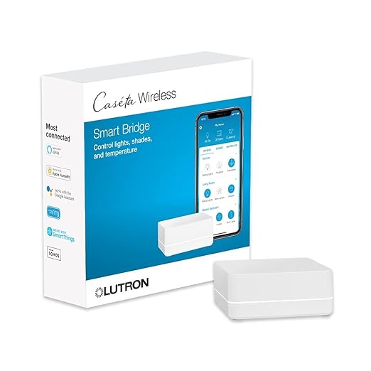 51vU5wLPWUL._SX522_.jpg Lutron Caseta Smart Hub Compatible with Alexa, Apple, Google Home, & More | Smart Hub has ultra reliable connection, doesn't rely on WiFi; connect to Alexa, Apple Home, Google Home, L-BDG2-WH, White - Image 1