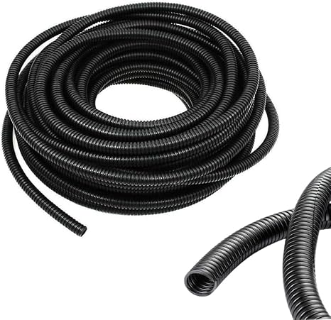 61EuHG8cd3L._AC_SX466_.jpg 1/4 Inch Wire Loom Split Tubing - 16.5ft Cord Protector Electric Wires Covers, Automotive Wire Flexible Conduit, Plastic Wire Cover - Image 1