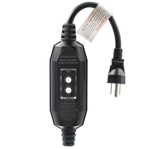 61HabsbKFcL._SX522_.jpg ELEGRP G1215CM Patented Auto-Monitoring GFCI Replacement Plug Inline Assembly, G20CMR Manual Reset 15 Amp Grounded 3 Wires 3-Prongs for Power Tools, Lawn Equipment etc, UL Listed, 1 Pack, Black - Image 1