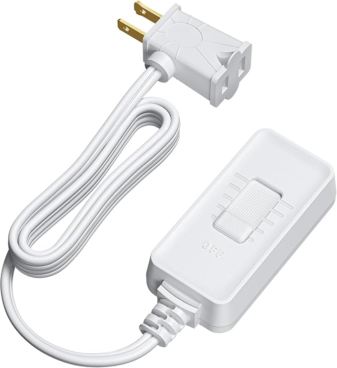 61X8wnBFmWL._AC_SX679_.jpg DEWENWILS Plug in Dimmer Switch for Lamp, Full Range Control, White | 5FT Extension Cord, Slide Control, Ideal for Dimmable LED/CFL Lights and Incandescent Bulbs, Fits Living Room, Bedroom, Study - Image 1