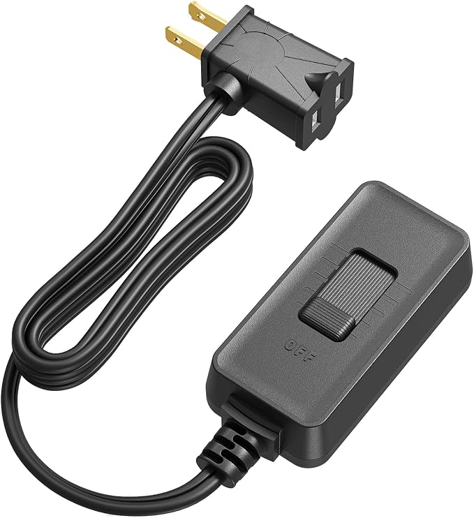 71DXALefwhL._AC_SX679_.jpg DEWENWILS Plug in Dimmer Switch for Lamp, Full Range Control, Black | Slide Control, 5FT Extension Cord Dimmer for Dimmable LED/CFL Lights and Incandescent Bulbs, Fits Living Room, Bedroom, Study - Image 1