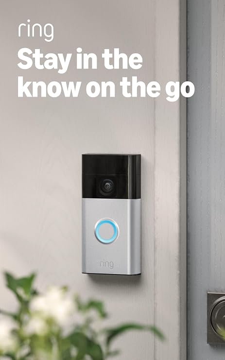 71J1tlAh5kL._SY741_.jpg Ring Battery Doorbell, Home or business security with Head-to-Toe video, Live View with Two-Way Talk, and Motion Detection & Alerts, Satin Nickel - Image 1