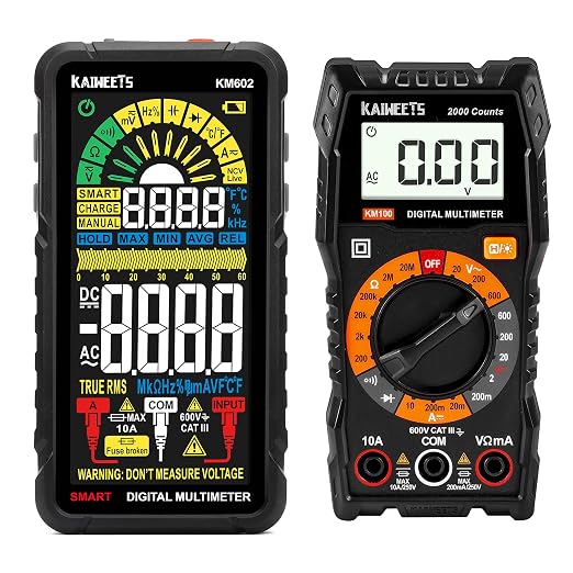 91pKfgC2JsL._SX522_.jpg KAIWEETS Digital Multimeter KM100 & Smart Multimeter KM602 - Image 1